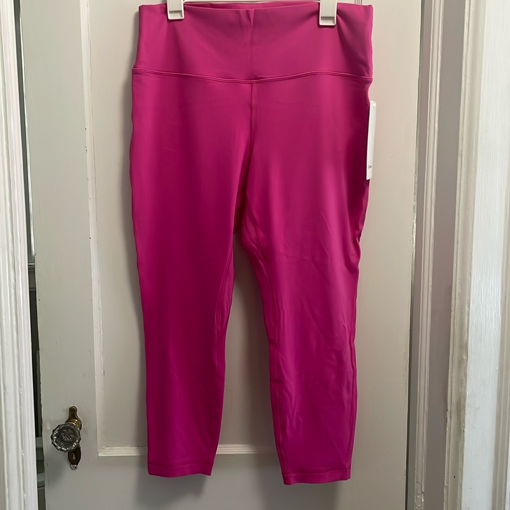 NEW Lululemon hot pink Align HR Pant 25”